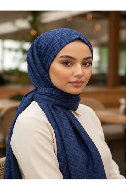 Double-Sided F Pattern Silky Shawl