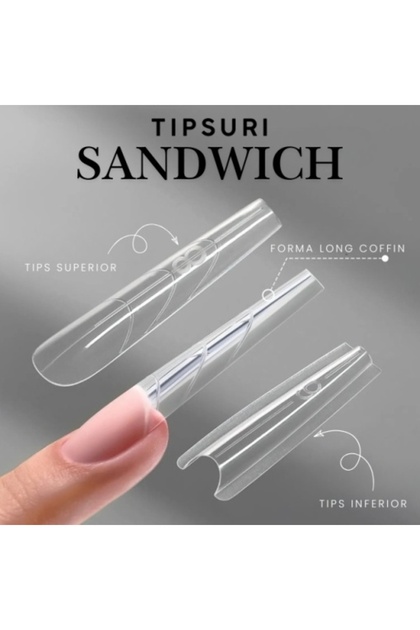 Set 240 Tipsuri Sandwich LongCoffin