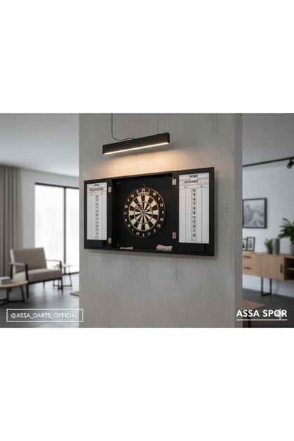 Duvara Monte Dart Dolabı Dart Malzemesi Profesyonel