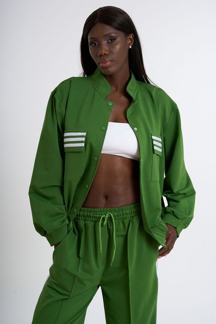 Snap Closure Tracksuit Top | U3253