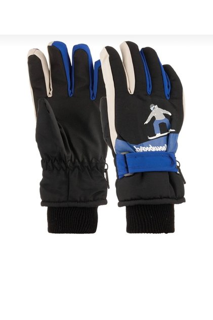 9-16 Years Old Children's Snow Ski Gloves | Fleece-Lined, Wind Water Repellent Reflective Gloves