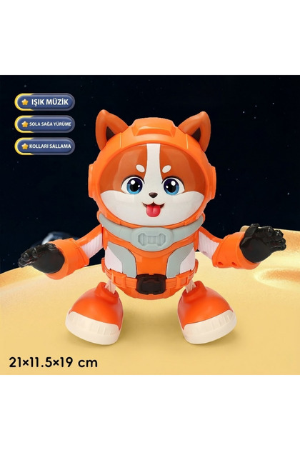 craftivio Dans Eden Robot Köpek - Işıklı Müzikli Hareketli