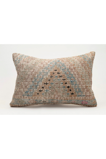 Vintage Pillow Cushion Cover Made from Handmade Old Kilim, 40X60 Cm, Wool