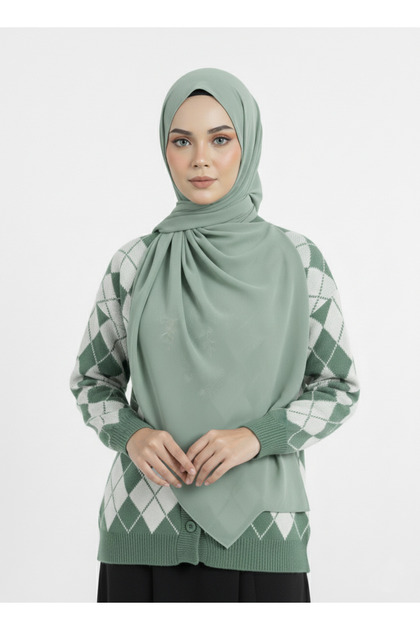 Chiffon Shawl & Bonnet Matching Set – Scarf Bonnet Non-Slip Bonnet, Lightweight and Stylish Use (Inner Bonnet Included)