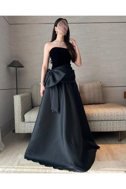 Winter evening dress 10009