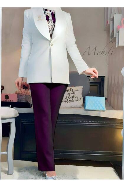 Turkish Office Suit 3 pcs (jacket - pant - blouse
