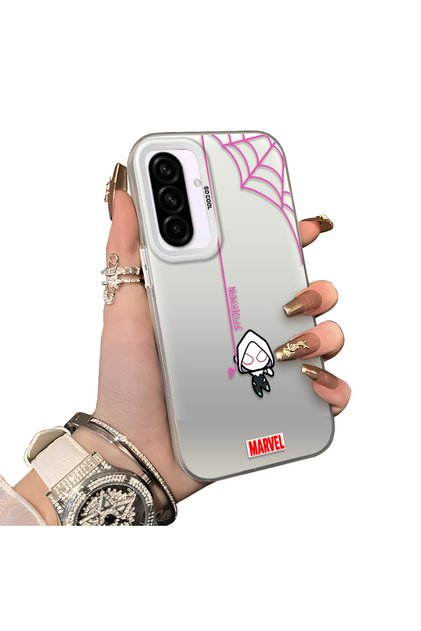 Samsung Galaxy A36 Compatible Silicone Edge Hard Back Anti-Fall Case Spiderman