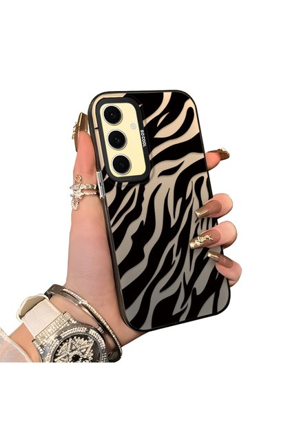 Samsung Galaxy S24 Fe Compatible Silicone Edge Hard Back Anti-Fall Case Wild Tiger