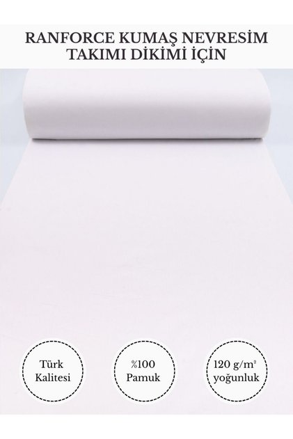 Ranforce Fabric for Quilt Sewing – 100% Cotton, 240 cm × 100 Cm, Plain Dyed V-2