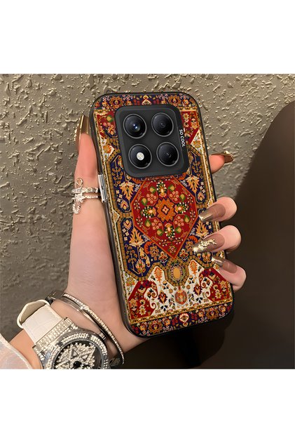 Xiaomi Redmi Note 14 Pro 5g Compatible Case Anti-Fall Phone Case Vintage Carpet Pattern