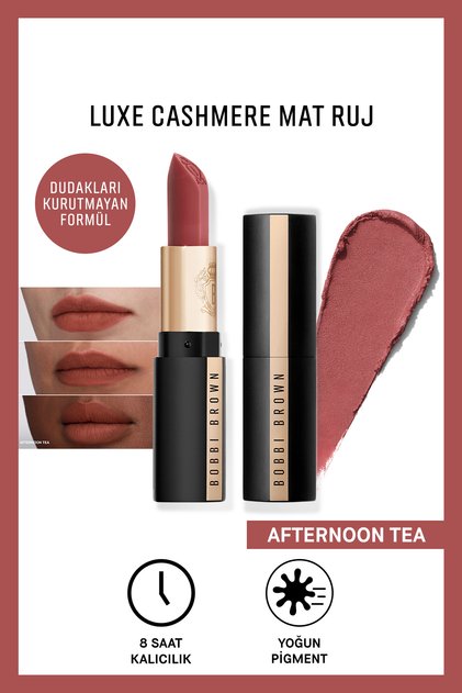Luxe Cashmere Mat Ruj - Afternoon Tea