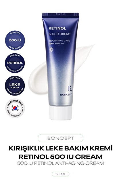 Anti-Wrinkle and Blemish Cream Containing Retinol and Bakuchiol Retinol Shot 500 Iu Cream 50 ml