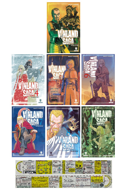 Kurukafa Yayınevi Vinland Saga 3-4-5-6-7-8-9. Ciltler Manga Seti +