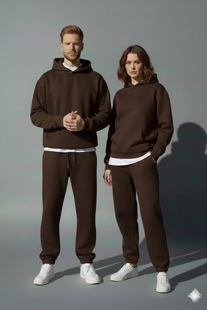 Winter Lover Couple Combination, Men's and Women's Bottom Top Set Men/Women 2-Piece