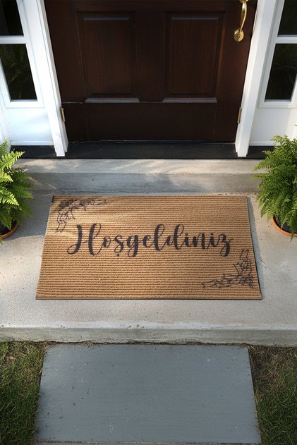 Charm Black Natural Welcome Doormat Outdoor Door Mat Bristle Front Door Mat 2004