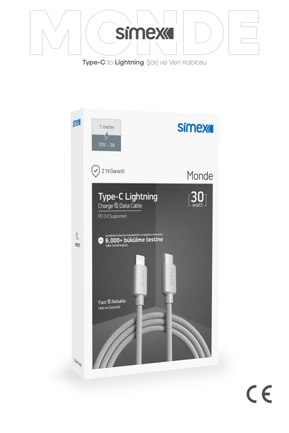 Simex 11 12 13 14 Pro Max Serisi Type-C to Lightning Hızlı Şarj