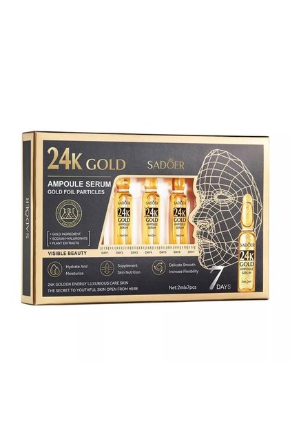 24k gold ampoule serum gold foil