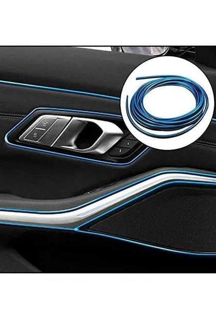 Car Decoration Strip 5 Meters Flexible Pvc Trim Strip Easy Installation Car Interior Decoration Tape