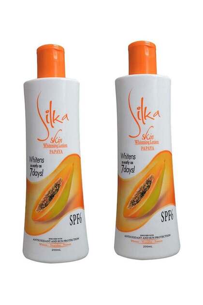 2-Piece Papaya Skin Whitening Lotion SPF6 2 x 200ml