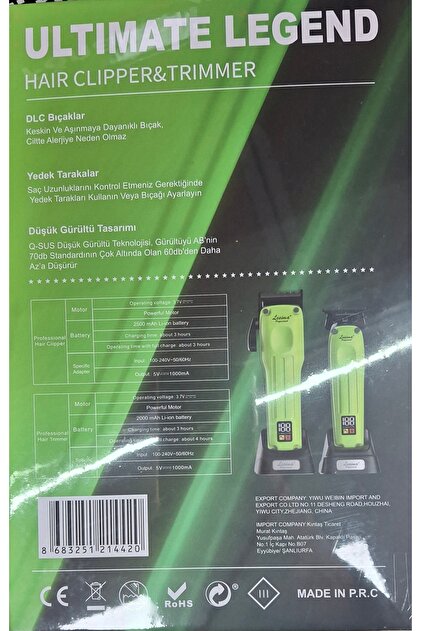 HELIX COSMETIC Lesima Fade Clipper tıraş makinesi FX2 Set - Fiyatı