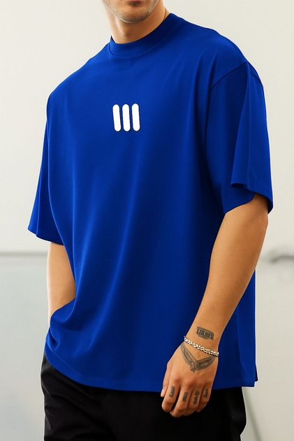 3 Line Printed Unisex T-Shirt Q6