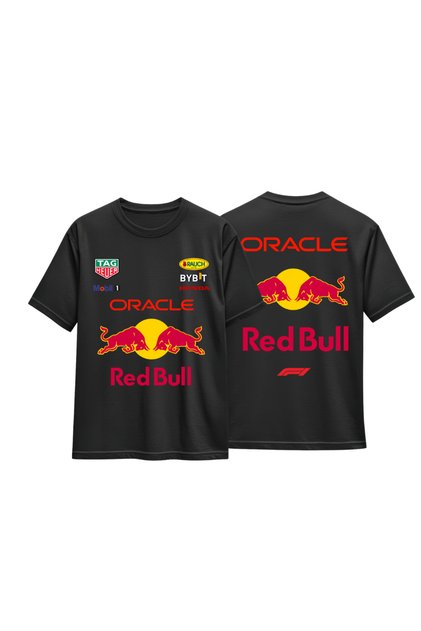 Redbull F1 Yarış Forması Tasarımlı Arka ve Ön Baskılı T-shirt