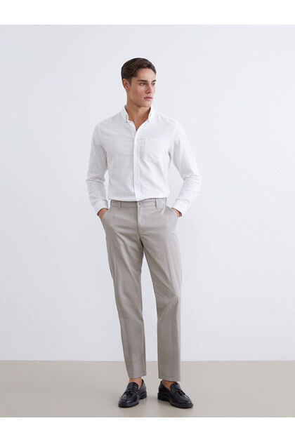 LC Waikiki Beige Standard Fit Gabardine Men's Chino Trousers- Trendyol