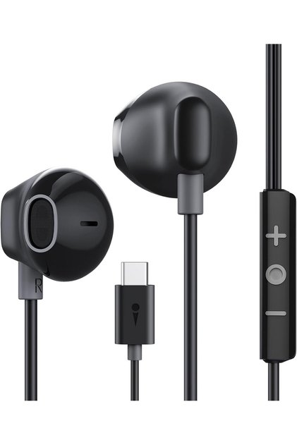 Type C Wired Earphones- Halo Airy- Black