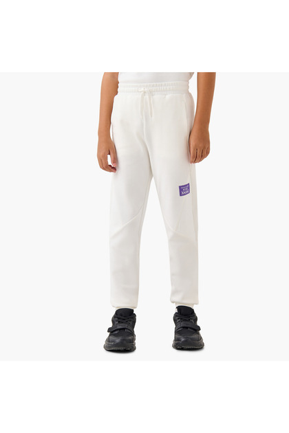 Solid Joggers with Drawstring Closure and Pockets