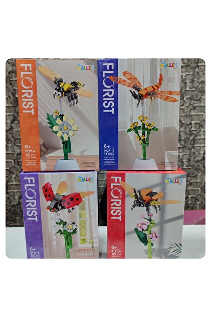 senacacollection 1 ADET FLORİST BÖCEKLİ ÇİÇEK Yapı Oyuncak