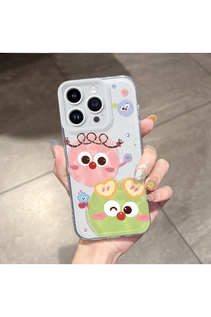 iPhone 14 Pro Compatible Case Camera Protection Transparent Ultra Thin Silicone Cover Beautiful Pattern
