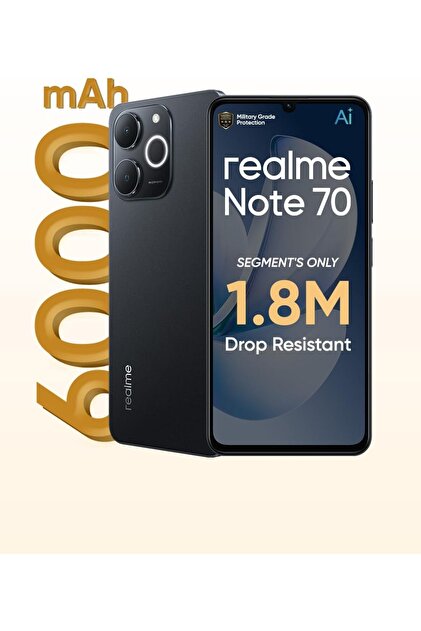 realme Note 70 4G Dual SIM 4GB RAM 128GB ROM Obsidian Black