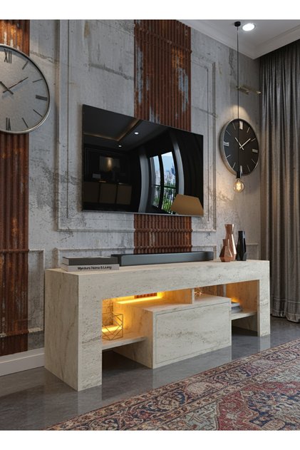 RESİTAL LEDLİ TV ÜNİTESİ L1505-8 TRAVERTEN
