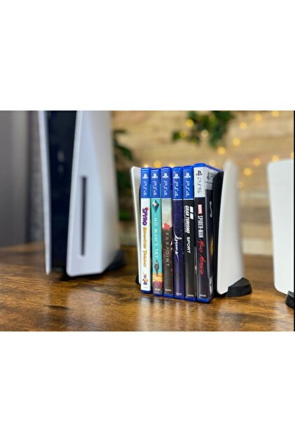Goplast Premium PS5 Konsol Tasarımlı CD Stand Rafı, İkonik Konsol