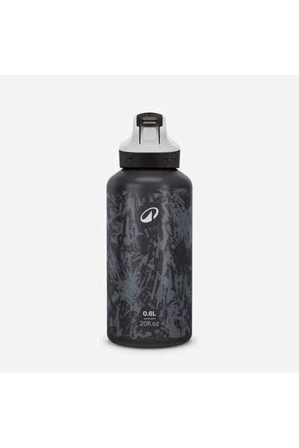 Quechua Çocuk Outdoor Pipetli Alüminyum Matara - 0,6 L - Siyah - 500