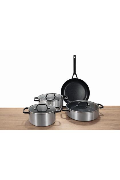 Bio Ceramic Coated Cookware Set 7 Pieces | Extra Durable, Non-Stick Coating | Induction Based