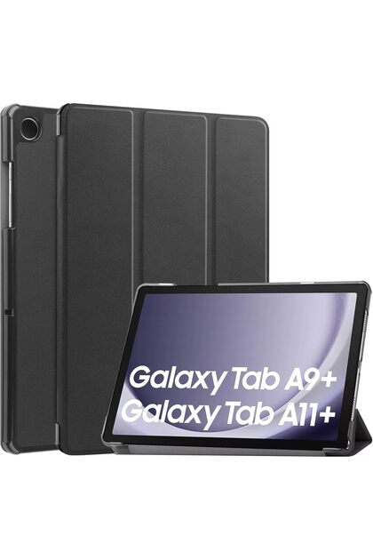 Smart Case for Galaxy Tab A11+ Plus/A9+ Plus 11'' with Soft TPU Back, Trifold Stand Folio Cover