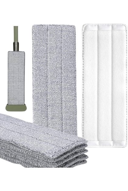 Flat Mop Refills 6 PCs Wet and Dry Pads for Floor Cleaning Microfiber Mop Head replacement