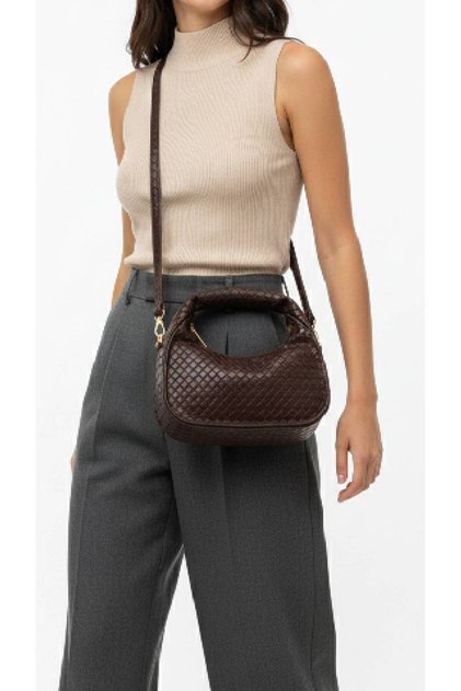 Women's Mini Joli Braided Hand Shoulder Bag Length 11 cm Width 22 cm