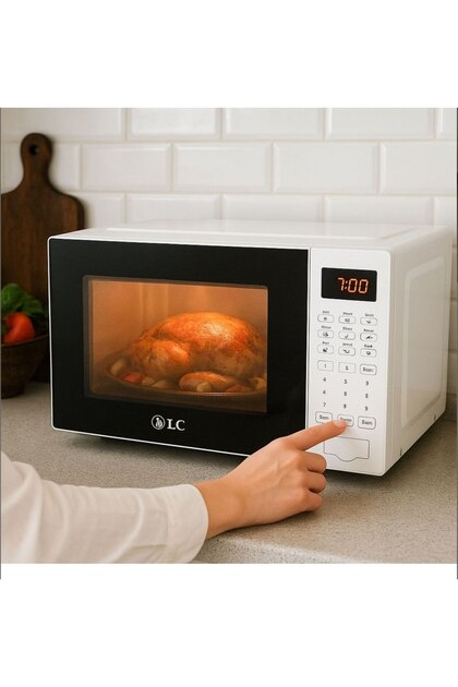 D LC Digital Microwave Oven, 20L, 700W, LCD Display, Push Button Control - DLC-37720
