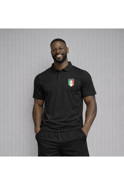 Men's Italy Printed Polo Neck T-Shirt