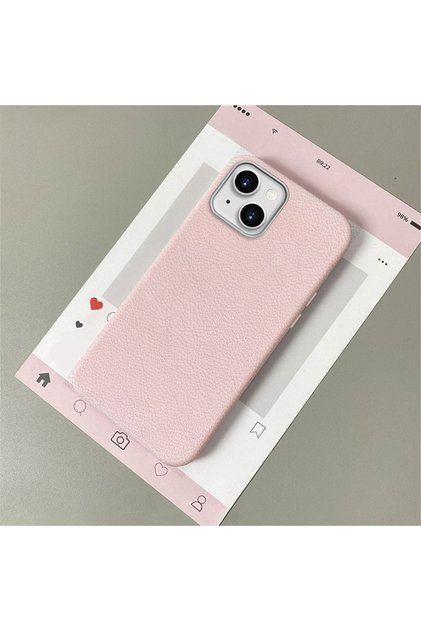 iPhone 15 Compatible Leather Texture Anti Fall Soft Silicone Phone Case