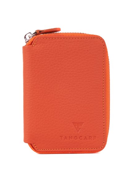Genuine Leather Women's Wallet | Fila 7228 - Flother Mat Orange
