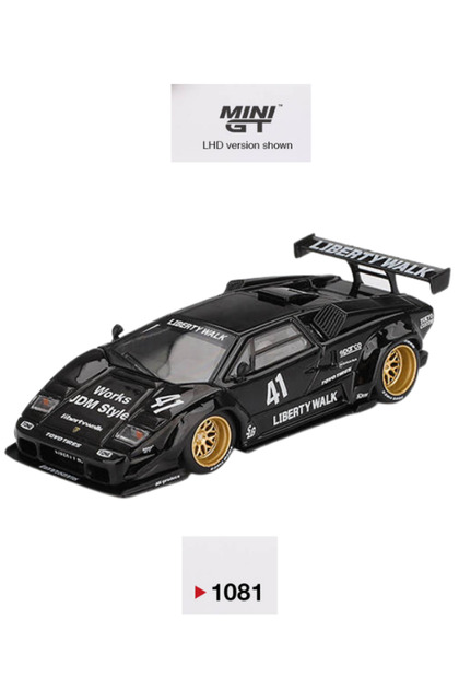 mini gt Lamborghini Countach LB Works 1:64 Diecast Model Araba