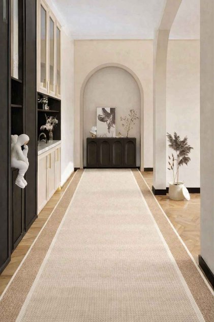 Dijital Kaymaz Yıkanabilir Modern Salon Halısı Mutfak Halısı Koridor Halısı Yolluk