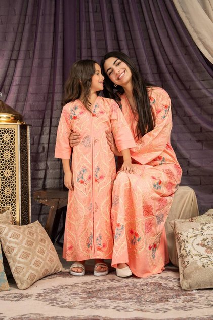 جلابية الأم والبنت أناقة عائلية تناسب كل الأوقات SM -49