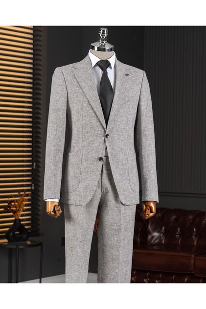Italian Style S Slim Fit Jacket Pants Suit Black T14459
