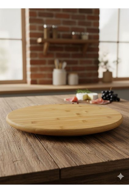 Bamboo Rotating Plate & Presentation Tray