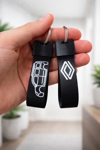 Renault Kangoo Patterned Car Keychain