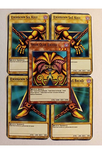 Cakmak Oyun Dukkani Yu-Gi-Oh! Türkçe Yasak Olan Exodia Destesi 43